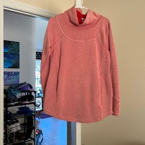 Cowl neck lightweight sweatshirt